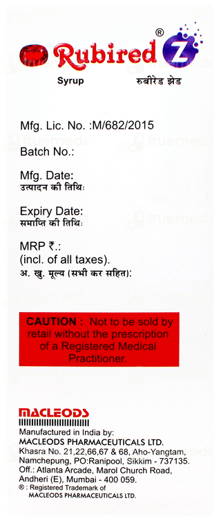 Rubired Z Syrup 200ml