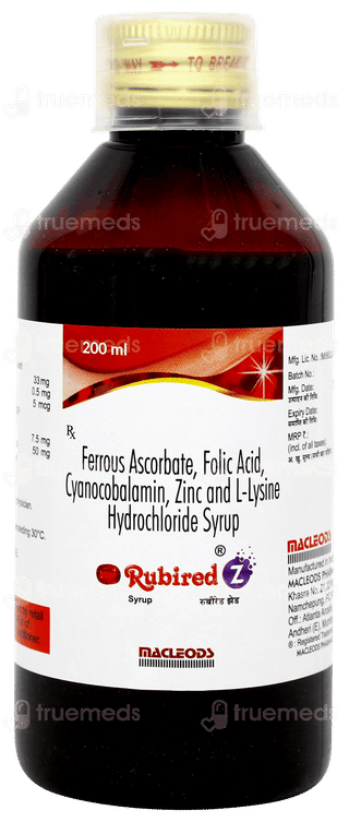 Rubired Z Syrup 200ml