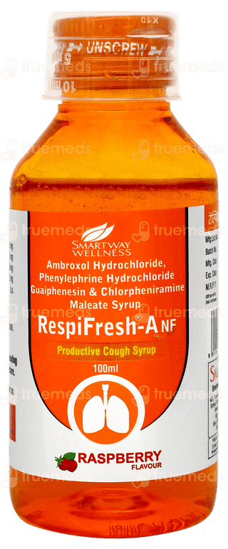 Respifresh A Nf Raspberry Flavour Syrup 100ml