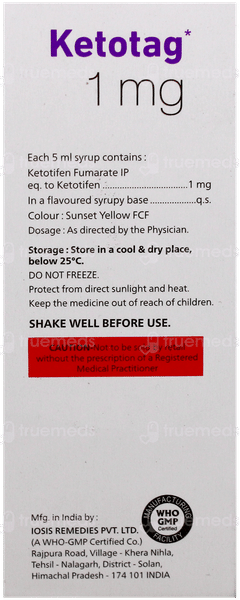 Ketotag Syrup 60Ml