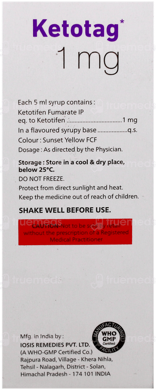 Ketotag Syrup 60Ml