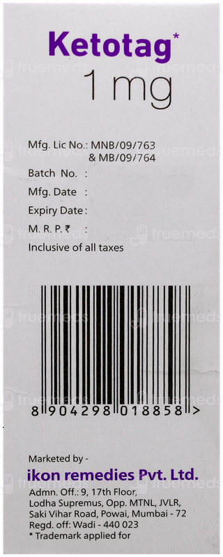 Ketotag Syrup 60Ml
