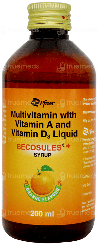 Becosules + Orange Flavour Syrup 200ml