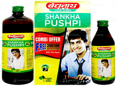Baidyanath Shankha Pushpi Combi Offer 450ml With 200ml Free Syrup