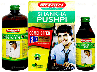 Baidyanath Shankha Pushpi Combi Offer 450ml With 200ml Free Syrup