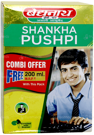 Baidyanath Shankha Pushpi Combi Offer 450ml With 200ml Free Syrup