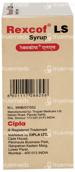 Rexcof Ls Syrup 100ml Rexcof Ls Syrup 100ml