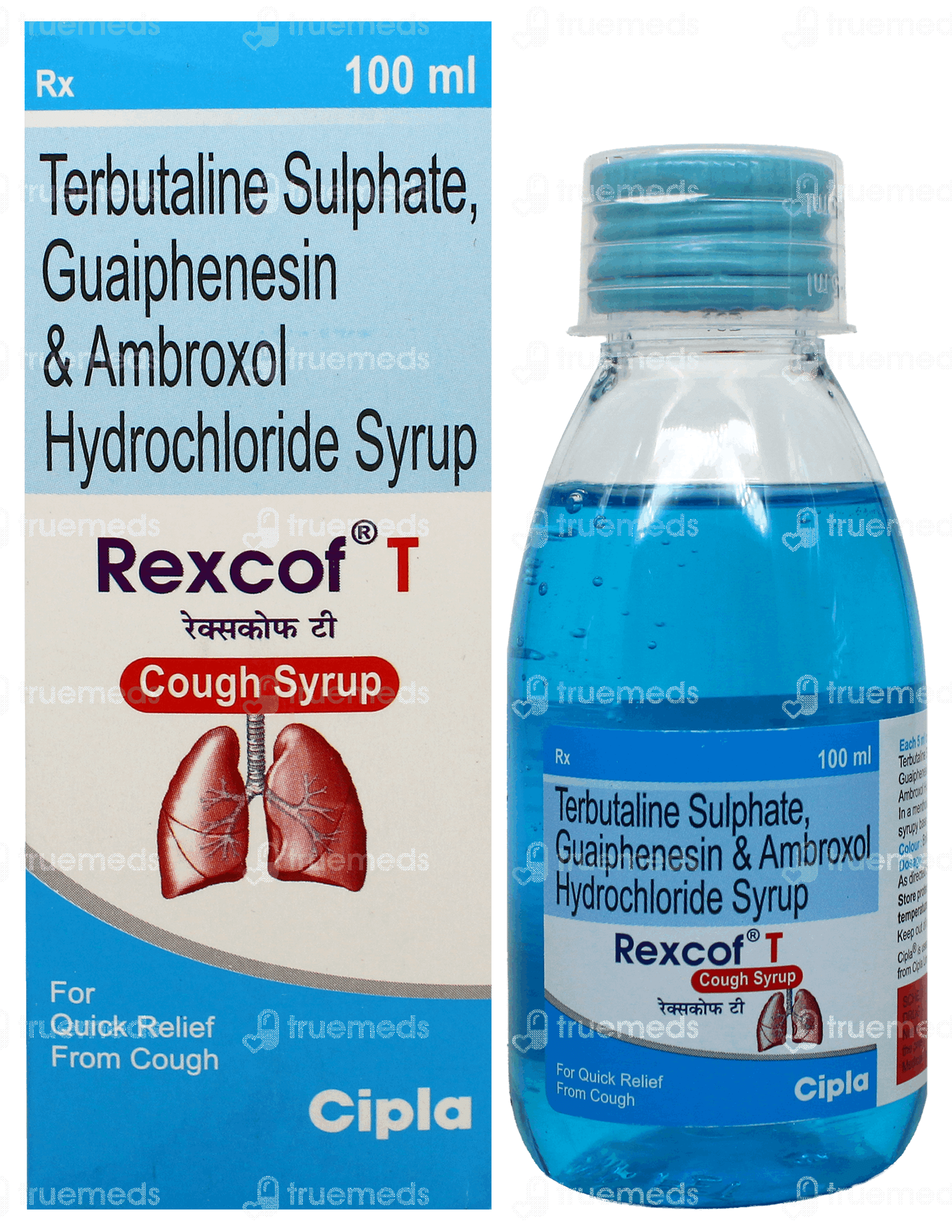 Rexcof T Syrup 100ml - Uses, Side Effects, Dosage, Price | Truemeds