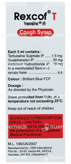Rexcof T Syrup 100ml