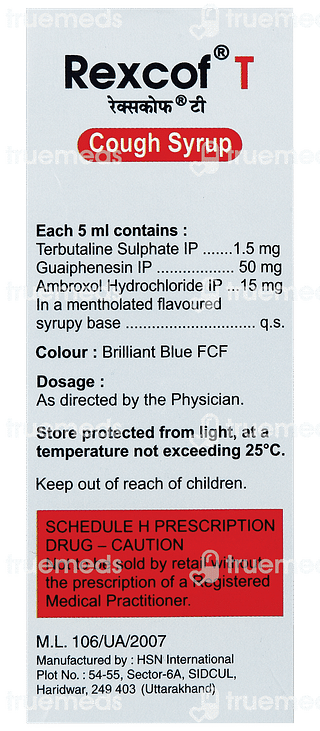 Rexcof T Syrup 100ml