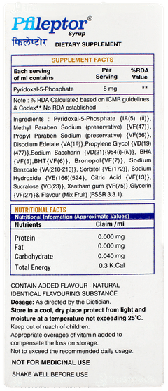 Pfileptor Syrup 100ml