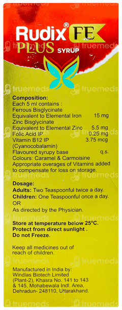 Rudix Fe Plus Syrup 200ml