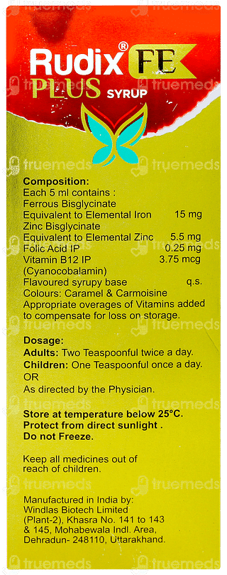 Rudix Fe Plus Syrup 200ml