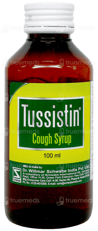 Dr Willmar Schwabe Tussistin Syrup 100Ml