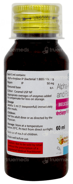 Bestozyme Pd Vanilla & Butterscotch Flavour Syrup 60ml