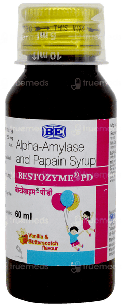 Bestozyme Pd Vanilla & Butterscotch Flavour Syrup 60ml Bestozyme Pd Vanilla & Butterscotch Flavour Syrup 60ml
