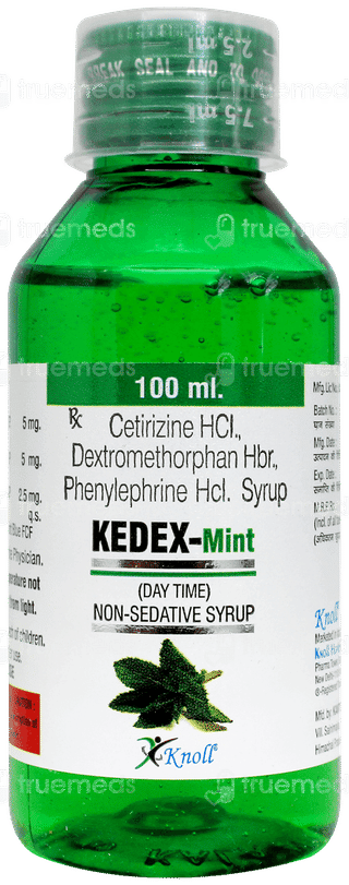 Kedex Mint Flavour Syrup 100ml
