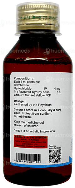 Bromhexine Syrup 100ml Bromhexine Syrup 100ml