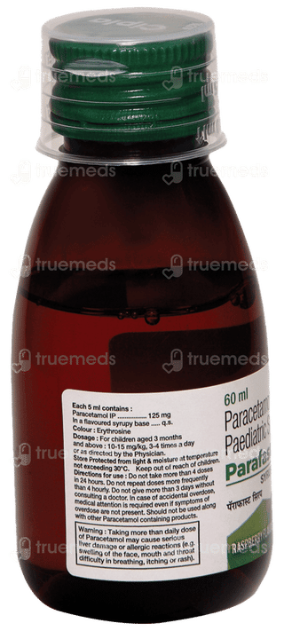 Parafast Raspberry Flavour Syrup 60ml