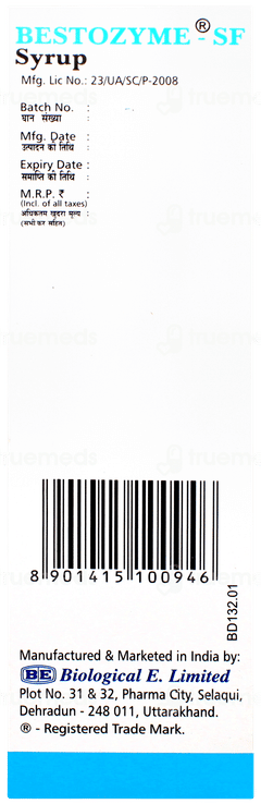 Bestozyme Sf Syrup 250ml
