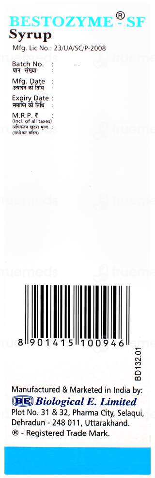 Bestozyme Sf Syrup 250ml