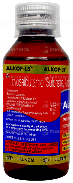 Alkof Ls + Expectorant 100Ml Alkof Ls + Expectorant 100Ml