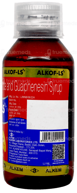 Alkof Ls + Expectorant 100Ml