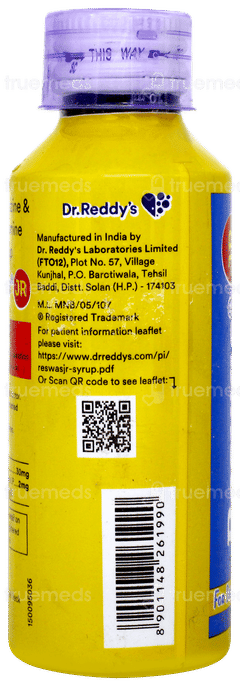 Reswas Jr Ginger Lemon Flavour Syrup 120ml