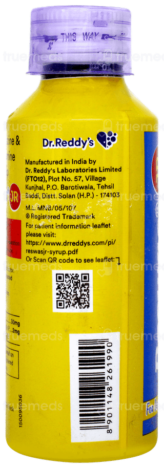 Reswas Jr Ginger Lemon Flavour Syrup 120ml