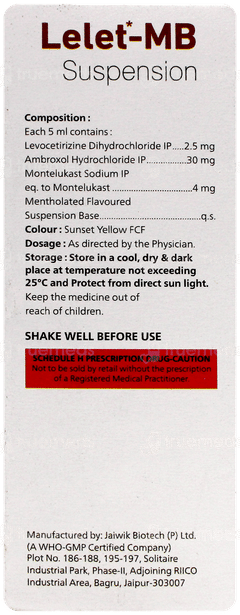 Lelet Mb Syrup 60Ml