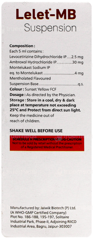 Lelet Mb Syrup 60Ml