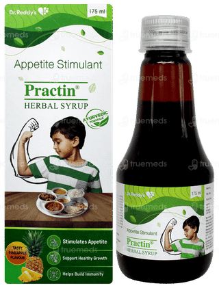 Practin Pineapple Flavour Herbal Syrup 175ml