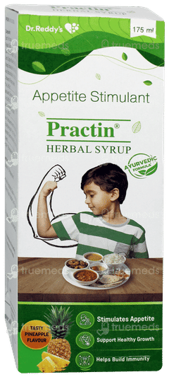Practin Pineapple Flavour Herbal Syrup 175ml