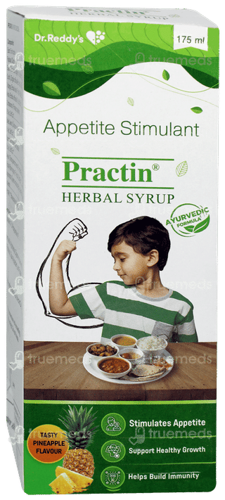 Practin Pineapple Flavour Herbal Syrup 175ml