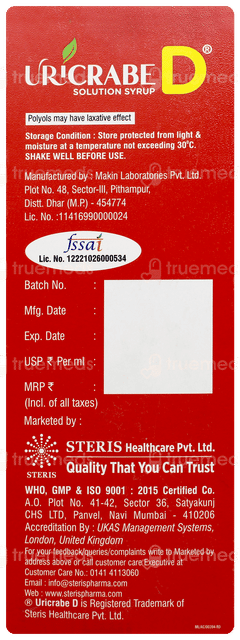 Uricrabe D Syrup 200ml