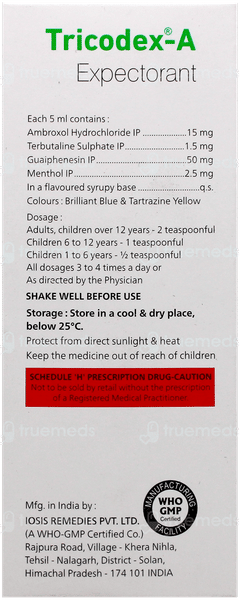 Tricodex A Syrup 100Ml