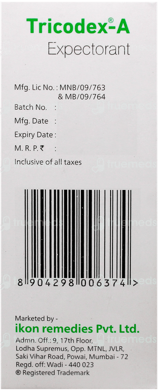 Tricodex A Syrup 100Ml