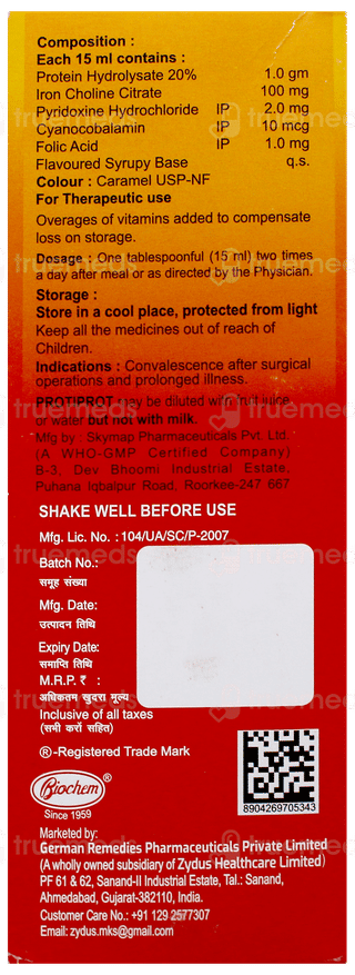Protiprot Mixed Fruit Flavour Syrup 200Ml