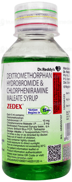 Zedex New Mix Fruit Flavour Syrup 100ml