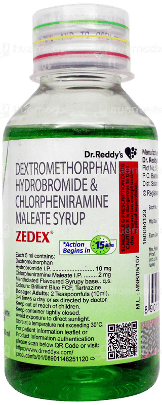 Zedex New Mix Fruit Flavour Syrup 100ml