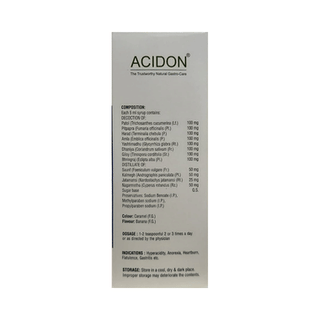 Sdh Naturals Acidon Syrup 200ml
