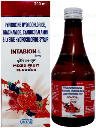 Intabion L Mixed Fruit Flavour Syrup 200ml
