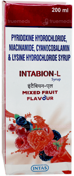 Intabion L Mixed Fruit Flavour Syrup 200ml