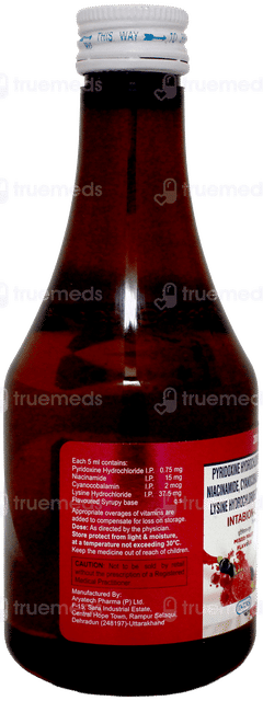 Intabion L Mixed Fruit Flavour Syrup 200ml