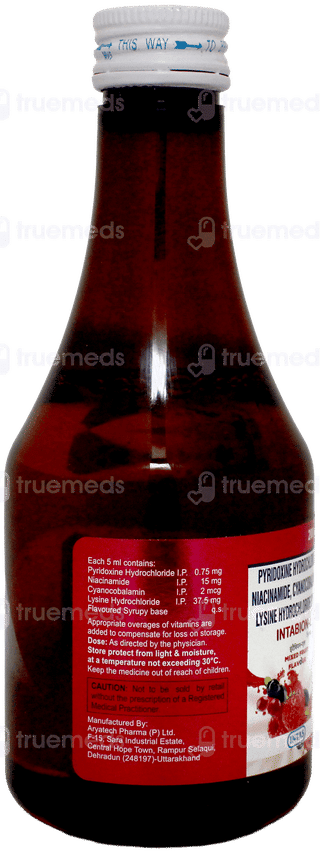 Intabion L Mixed Fruit Flavour Syrup 200ml