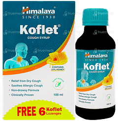 Himalaya Koflet Cough Syrup 100ml With 6 Koflet Lozenges Free Himalaya Koflet Cough Syrup 100ml With 6 Koflet Lozenges Free