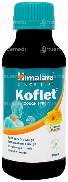 Himalaya Koflet Cough Syrup 100ml With 6 Koflet Lozenges Free