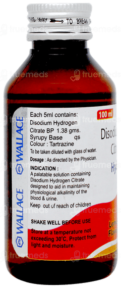 Hydrocitrate Lemon Flavour Syrup 100ml