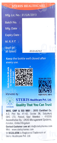 Bisalatin Dexter Sugar Free  Syrup 100ml