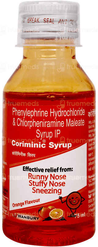 Coriminic Orange Flavour Syrup 75ml